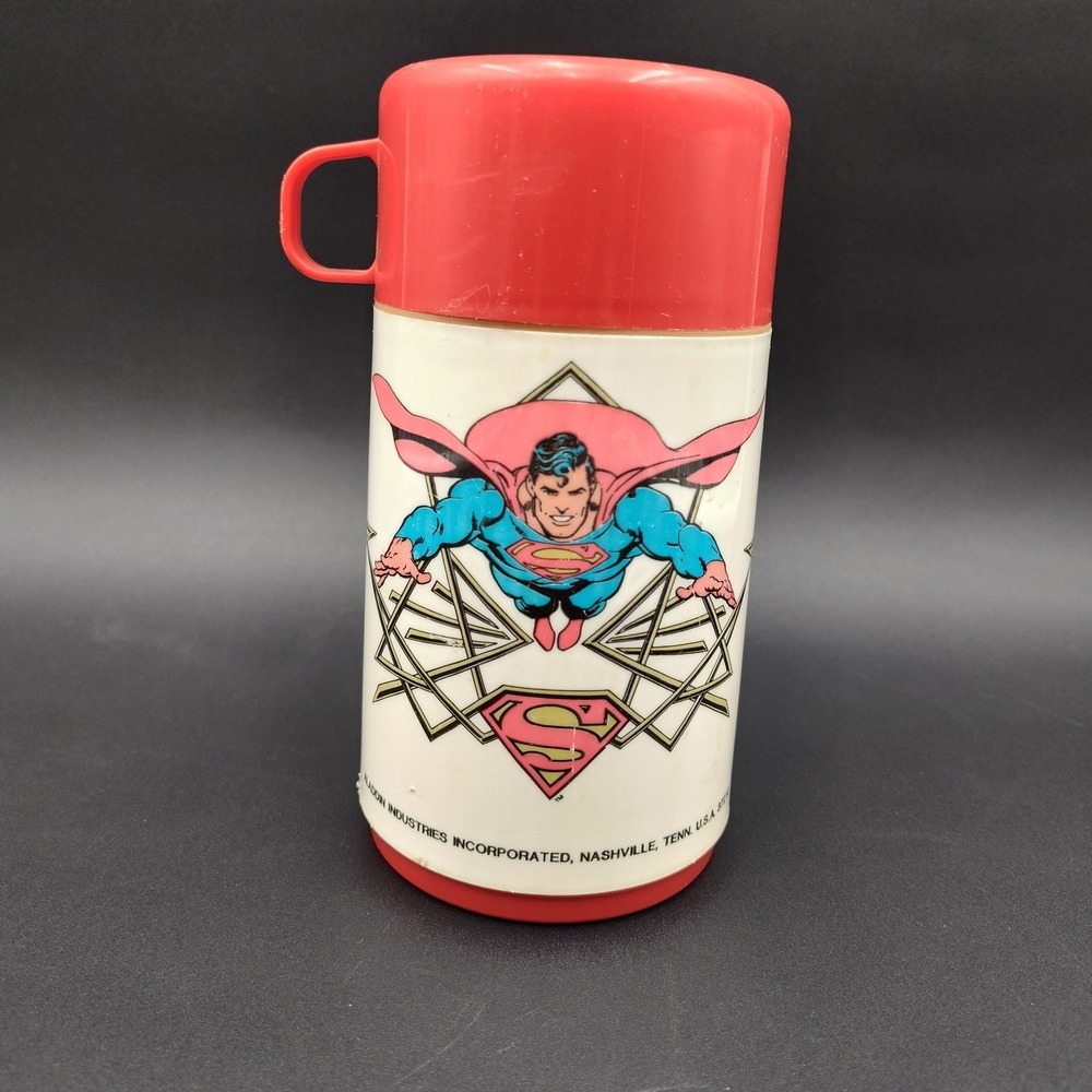 VTG Thermos Superman DC Comics 1986 Aladdin Industries Cup 112 SEE BB20.0CA-3487